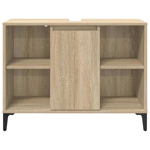 vidaXL Sink cabinet with Shelf with Storage Sonoma Oak 80 x 33 x 60 cm