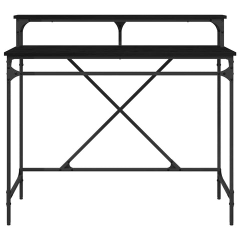 vidaXL Desk Black Oak 100 x 50 x 90 cm Engineered Wood