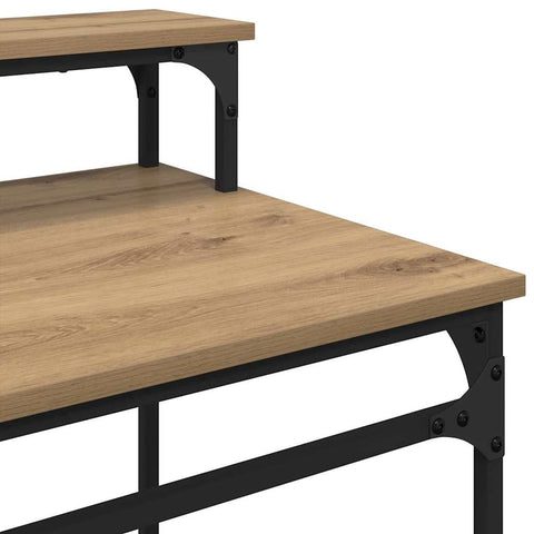 vidaXL Desk Artisan Oak 80 x 50 x 90 cm Engineered Wood