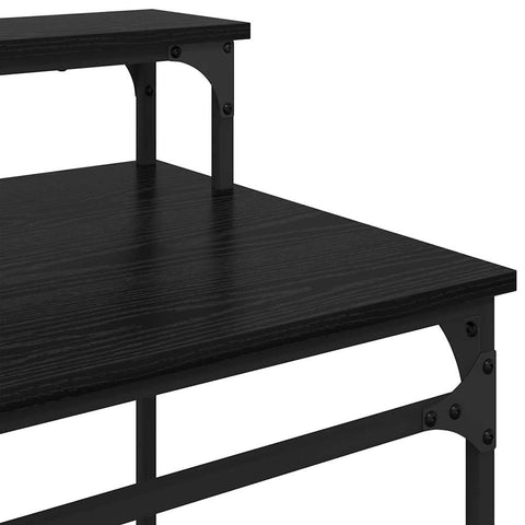 vidaXL Desk Black Oak 80 x 50 x 90 cm Engineered Wood