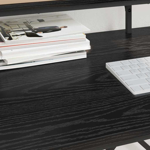 vidaXL Desk Black Oak 80 x 50 x 90 cm Engineered Wood