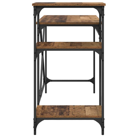 vidaXL Desk Old Wood 135 x 50 x 90 cm Engineered Wood