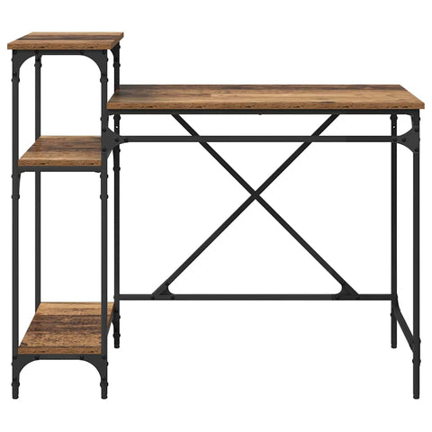 vidaXL Desk Old Wood 105 x 50 x 90 cm Engineered Wood