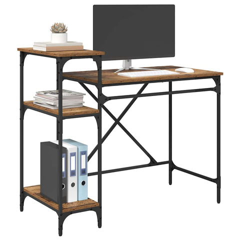 vidaXL Desk Old Wood 105 x 50 x 90 cm Engineered Wood