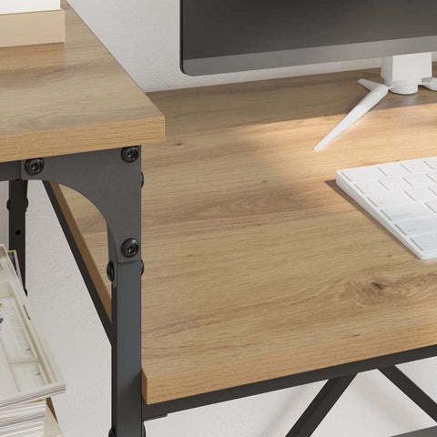 vidaXL Desk Artisan Oak 105 x 50 x 90 cm Engineered Wood