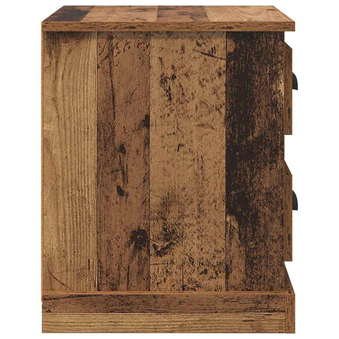 vidaXL Bedside Cabinet Old wood 39 x 39 x 47.5 cm Engineered wood