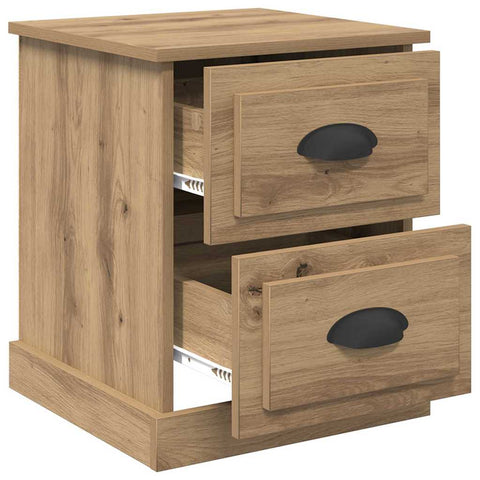 vidaXL Bedside Cabinet Artisan oak 39 x 39 x 47.5 cm Engineered wood