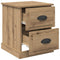 vidaXL Bedside Cabinet Artisan oak 39 x 39 x 47.5 cm Engineered wood