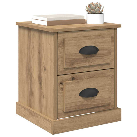 vidaXL Bedside Cabinet Artisan oak 39 x 39 x 47.5 cm Engineered wood