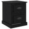 vidaXL Bedside Cabinet Black oak 39 x 39 x 47.5 cm Engineered wood