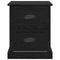 vidaXL Bedside Cabinet Black oak 39 x 39 x 47.5 cm Engineered wood