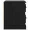 vidaXL Bedside Cabinet with Drawer 2 pcs Black oak 39 x 39 x 47.5 cm