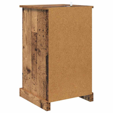 vidaXL Bedside Cabinet Old Wood 39 x 39 x 67.5 cm Engineered Wood