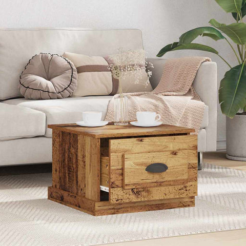 vidaXL Coffee Table Old wood 50 x 50 x 35 cm Engineered wood