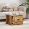 vidaXL Coffee Table Old wood 50 x 50 x 35 cm Engineered wood