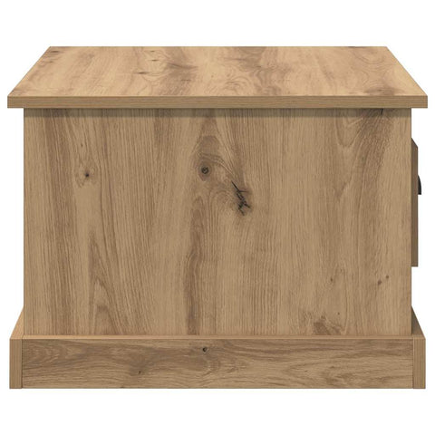 vidaXL Coffee Table Artisan oak 50 x 50 x 35 cm Engineered wood