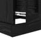 vidaXL Coffee Table Black oak 50 x 50 x 35 cm Engineered wood