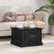 vidaXL Coffee Table Black oak 50 x 50 x 35 cm Engineered wood