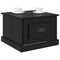 vidaXL Coffee Table Black oak 50 x 50 x 35 cm Engineered wood