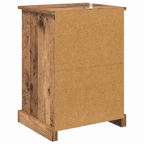 vidaXL Bedside Cabinet 2 pcs Old wood 43 x 36 x 60 cm Engineered wood