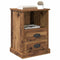 vidaXL Bedside Cabinet 2 pcs Old wood 43 x 36 x 60 cm Engineered wood