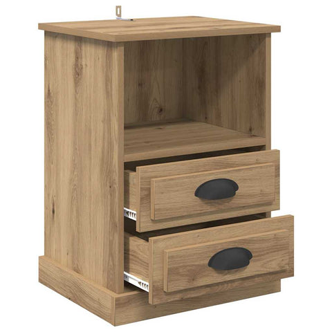 vidaXL Bedside Cabinet Artisan oak 43 x 36 x 60 cm Engineered wood