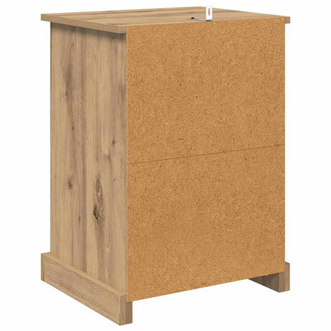 vidaXL Bedside Cabinet Artisan oak 43 x 36 x 60 cm Engineered wood