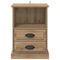 vidaXL Bedside Cabinet Artisan oak 43 x 36 x 60 cm Engineered wood