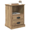 vidaXL Bedside Cabinet Artisan oak 43 x 36 x 60 cm Engineered wood