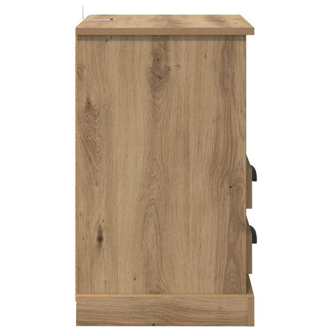 vidaXL Bedside Cabinet Artisan oak 43 x 36 x 60 cm Engineered wood