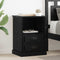 vidaXL Bedside Cabinet 2 pcs Black oak 43 x 36 x 60 cm Engineered wood