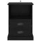 vidaXL Bedside Cabinet 2 pcs Black oak 43 x 36 x 60 cm Engineered wood