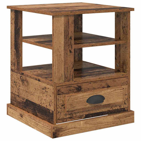 vidaXL Bedside Cabinet Old wood 50 x 50 x 60 cm Engineered wood
