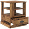 vidaXL Bedside Cabinet Old wood 50 x 50 x 60 cm Engineered wood