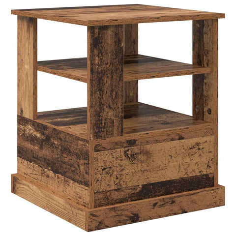 vidaXL Bedside Cabinet Old wood 50 x 50 x 60 cm Engineered wood