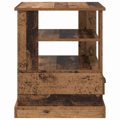 vidaXL Bedside Cabinet Old wood 50 x 50 x 60 cm Engineered wood
