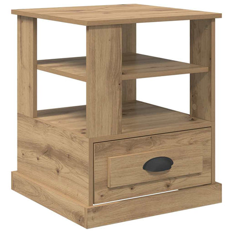 vidaXL Bedside Cabinet Artisan oak 50 x 50 x 60 cm Engineered wood