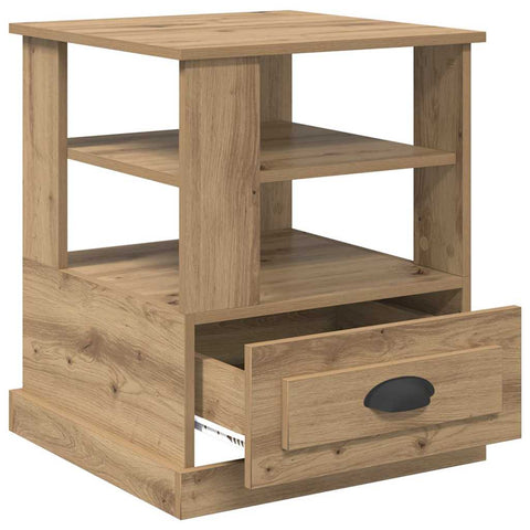vidaXL Bedside Cabinet Artisan oak 50 x 50 x 60 cm Engineered wood