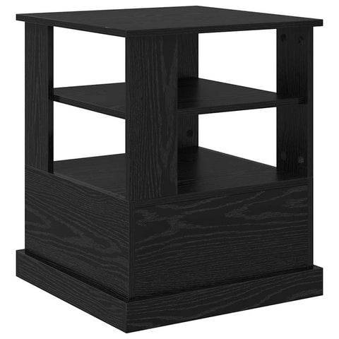 vidaXL Bedside Cabinet Black oak 50 x 50 x 60 cm Engineered wood