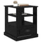 vidaXL Bedside Cabinet Black oak 50 x 50 x 60 cm Engineered wood