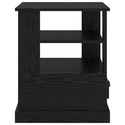 vidaXL Bedside Cabinet Black oak 50 x 50 x 60 cm Engineered wood