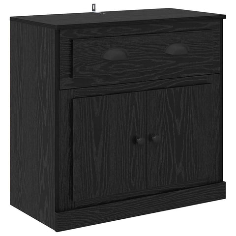 vidaXL Highboard Black Oak 70 x 35.5 x 67.5 cm Engineered Wood