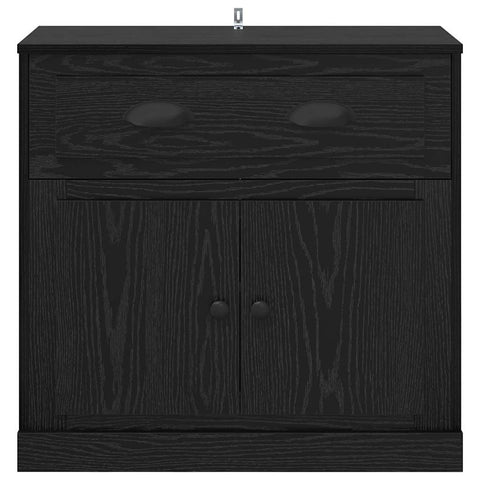 vidaXL Highboard Black Oak 70 x 35.5 x 67.5 cm Engineered Wood