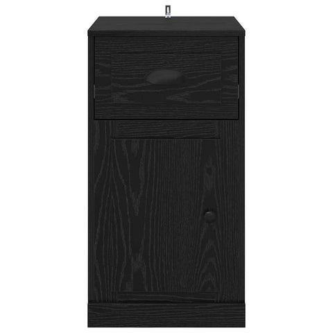 vidaXL Side Cabinet Black Oak 40 x 50 x 75 cm Engineered Wood