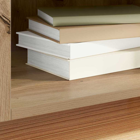 vidaXL Record Cabinet Artisan Oak 121 x 38 x 48 cm Engineered Wood