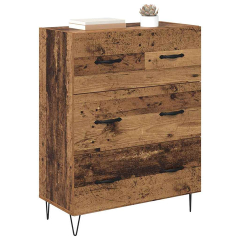 vidaXL Sideboard Old Wood 69.5 x 34 x 90 cm Engineered Wood and Iron