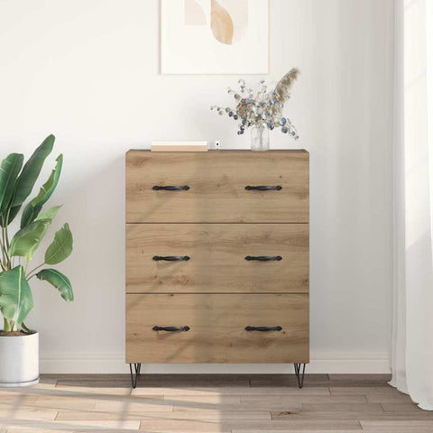 vidaXL Sideboard with Drawer Artisan Oak 69.5 x 34 x 90 cm