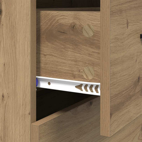 vidaXL Sideboard with Drawer Artisan Oak 69.5 x 34 x 90 cm