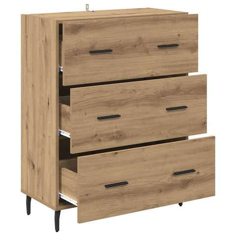 vidaXL Sideboard with Drawer Artisan Oak 69.5 x 34 x 90 cm