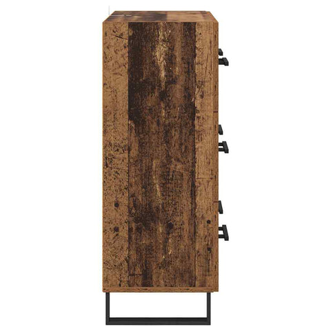 vidaXL Sideboard Old Wood 69.5 x 34 x 90 cm Engineered Wood and Iron